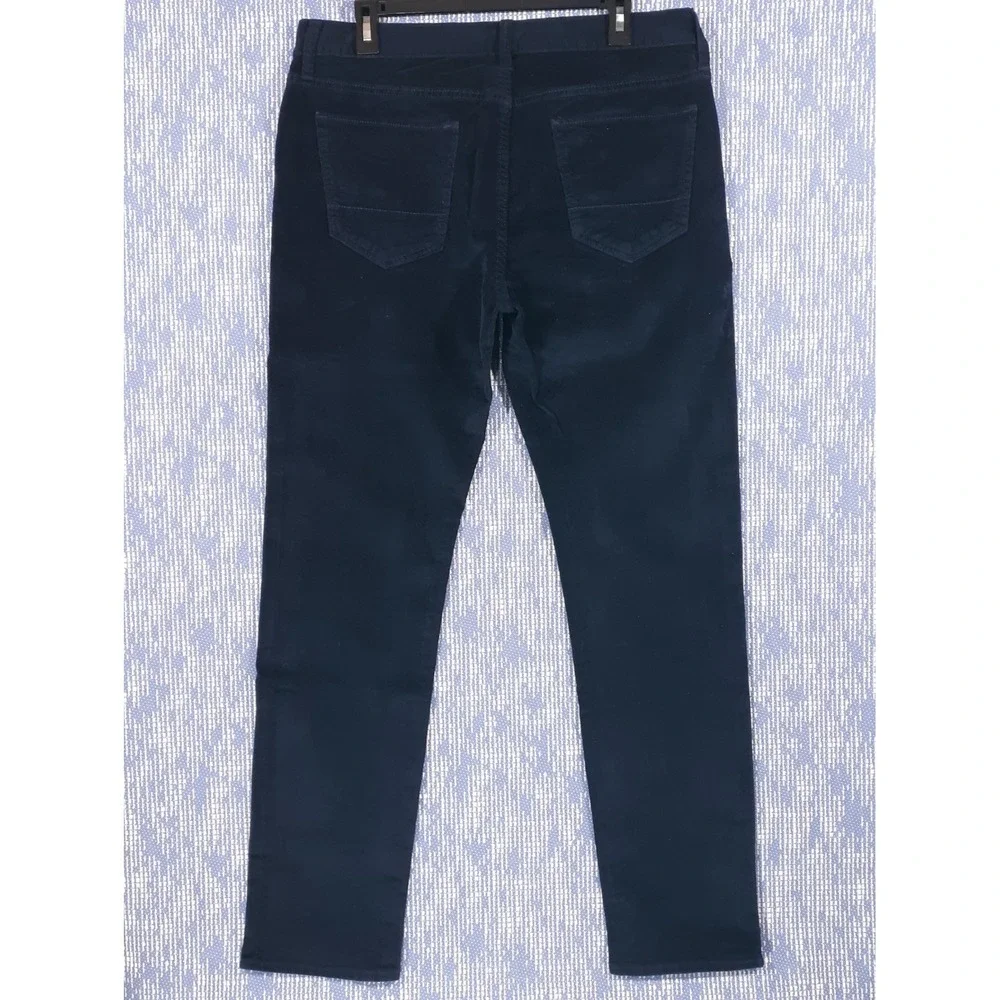 Banana Republic Corduroy Pants Mens Size 33 x 32 Slim‎ Fit Navy Straight